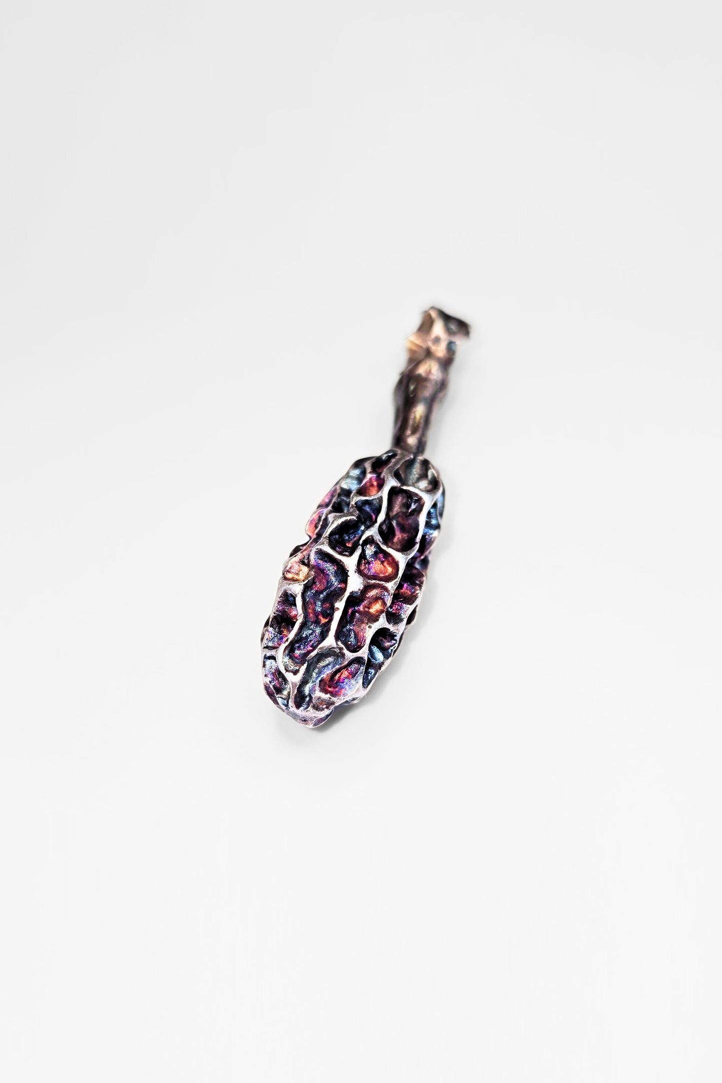 Sterling Silver PNW Morel Pendant