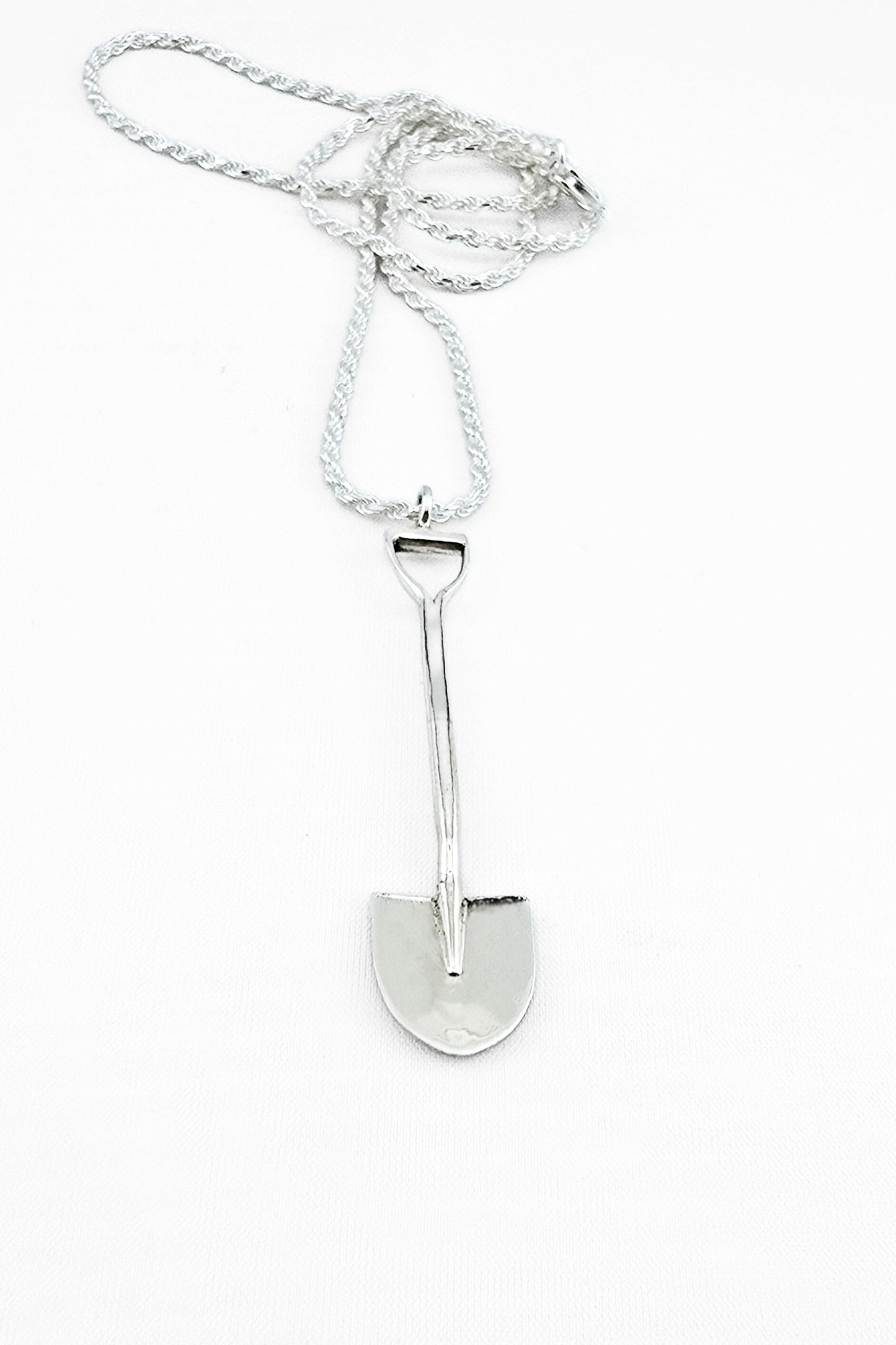 Sterling Silver Shovel Pendant