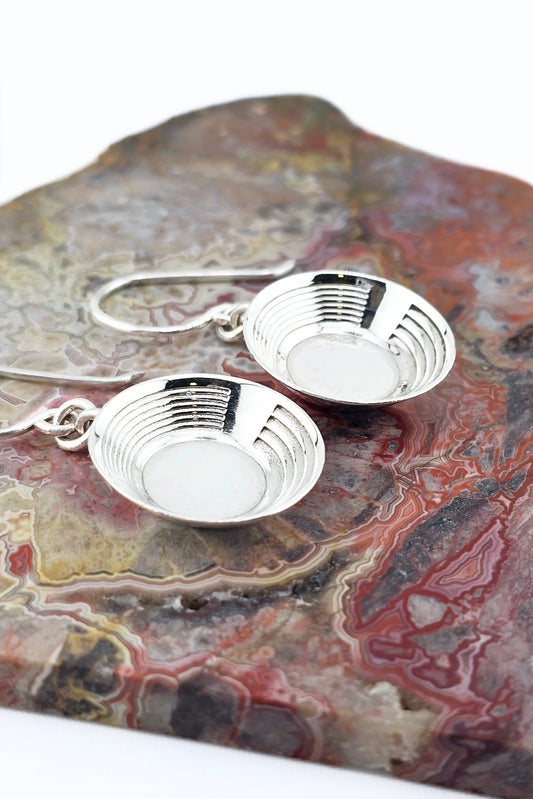 Sterling Silver Gold Pan Earrings