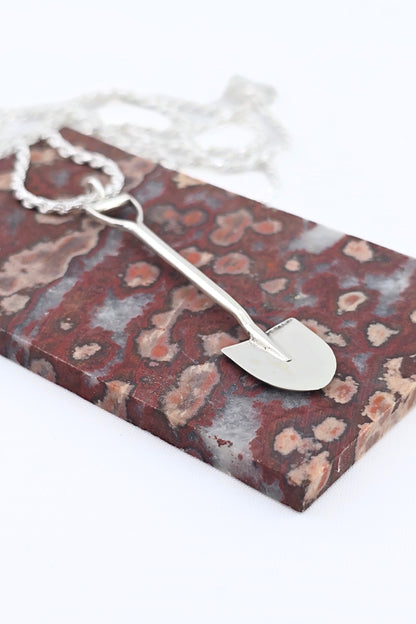 Sterling Silver Shovel Pendant